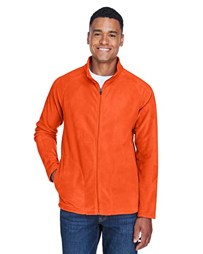 TEAM 365 TT90 MEN CAMPUS MICROFLEECE JACKET SIZE M SPORT ORANGE - Like New