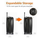 Amazon Basics 30" Hardside Checked Spinner Luggage TSA Lock - Black - Brand New
