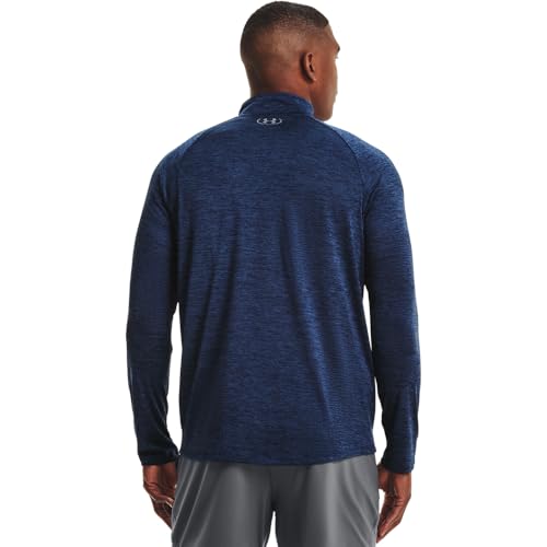 UNDER ARMOUR MEN'S TECH 2.0 ½ ZIP - SIZE: MEN 3XL - ACADEMY BLUE/STEEL - Brand New