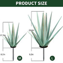 ADFOLEX TEQUILA RUSTIC SCULPTURE, METAL YARD ART, AGAVE METAL, Mint Green - L - Like New