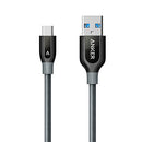ANKER CABLE POWERLINE+ USB-C TO USB 3.0 HIGH DURABILITY CABLE 3FT A8188 GREY - Like New