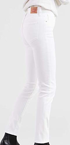 LEVI'S 721 HIGH RISE SKINNY WOMEN'S JEANS SOFT CLEAN WHITE SIZE 26X28 - Brand New