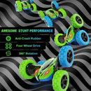 ORRENTE RC Cars Remote Control Car 2.4Ghz Stunt Car Sided 360 Flips GreenBlue Like New