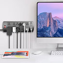 ALESTOR SURGE PROTECTOR WITH 12 OUTLETS AND 4 USB PORTS, 6 FT - BLACK - Like New