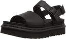 25773001 Dr. Martens Women's Ankle Strap Sandal Black Patent Lamper 7 - Like New