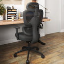 KERATEE ERGONOMIC OFFICE CHAIR WITH ADJUSTABLE LUMBAR SUPPORT 8006 - BLACK - Like New