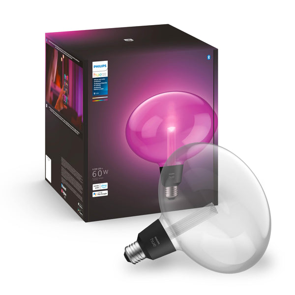 PHILIPS HUE LIGHTGUIDE ELLIPSE SMART LED BULB HANDBLOWN GLASS 577460 - WHITE - Like New