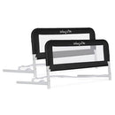 DREAM ON ME LIGHTWEIGHT MESH SECURITY ADJUSTABLE BED RAIL DOUBLE PACK - BLACK - Like New