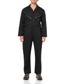 DICKIES MENS DELUXE BLENDED LONG SLEEVE COVERALLS - MEDIUM BIG TALL - BLACK - Brand New