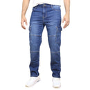 BLUE ICE MEN'S STRETCH CARGO POCKET JEANS - SIZE: MEN 32X32 - DARK BLUE WASH - Brand New