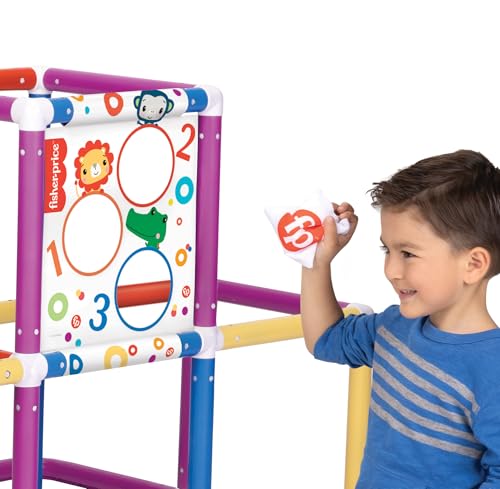 Fisher-Price Jungle Gym Play Structure with Slide for Kids with Bean Bag Toss - Like New
