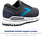 1103651D077 BROOKS MEN ADDICTION GTS 15 RUNNING SHOE, INDIA INK/BLACK/BLUE, 10.5 Like New