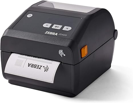 ZEBRA Direct Thermal Desktop Printer 203 dpi Print Width 4" - ZD42042-D01W01EZ Like New