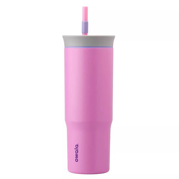OWALA 24OZ STAINLESS STEEL STRAW TUMBLER - ELECTRIC ORCHID - Like New