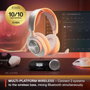 STEELSERIES ARCTIS NOVA PRO WIRELESS WHI/WIRED GAMING HEADSET 73307-B - WHITE - Like New
