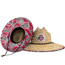 FOCO Ncaa College Team Logo Floral Sun Straw Hat - Team Logo - Brand New