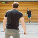 WILD SPORTS DRIVEWAY-SIZE FAMILY PICKLEBALL NET SET - BLACK - Like New