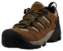 KEEN LANSING LOW HEIGHT STEEL TOE MEN SIZE 9.5 CASCADE BROWN/FIRED BRICK - Like New