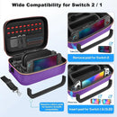 GORIXER SWITCH 2 CASE FOR NINTENDO SWITCH STORES 18 GAME - PURPLE - Brand New