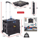 DBEST PRODUCTS QUIK CART WITHOUT LID TRAVEL PORTABLE MOBILE STORAGE - BLACK - Like New