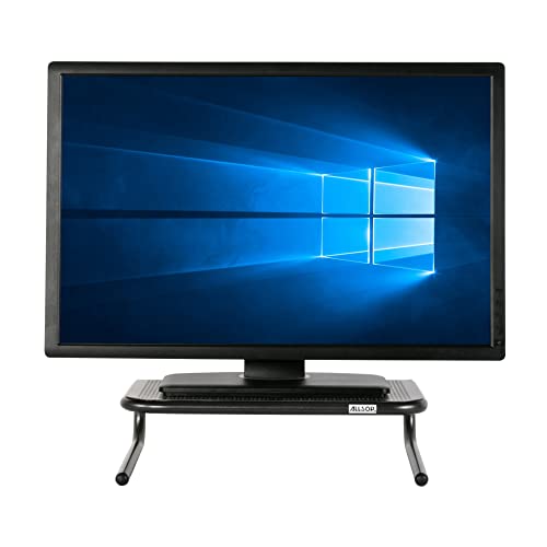 ALLSOP METAL ART JR MONITOR STAND 14"W PLATFORM HOLDS 40LBS 30165 - BLACK - Like New