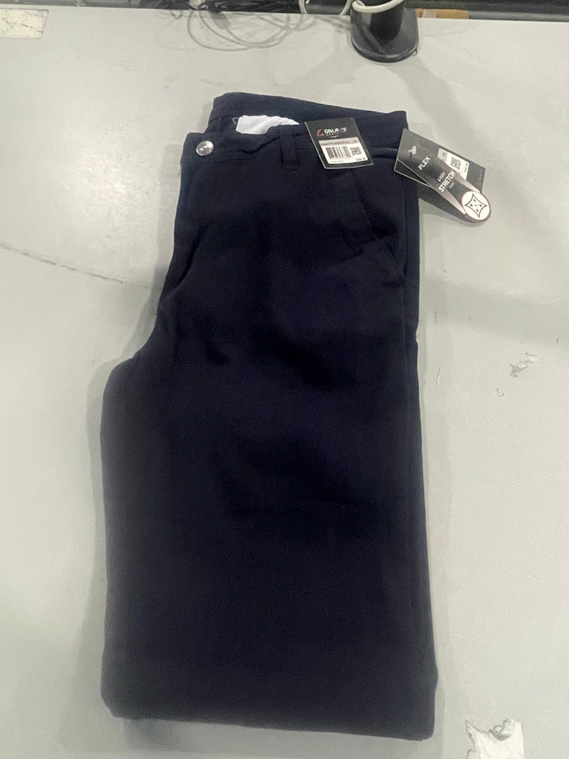 GALAXY BY HARVIC PANTS WOMEN 4 WAY STRETCH CASUAL - SIZE: WOMEN 30 - NAVY - Brand New