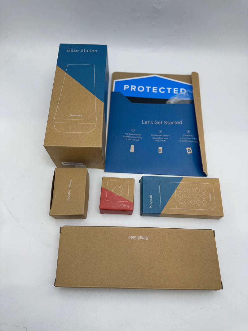 SIMPLISAFE 5-Piece Security System SSBS3 -White - Like New