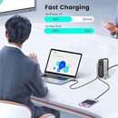 DENGWENQIANG USB C Fast Charging Station Hub 285W-8 Port Desktop 559 - Silver - Like New