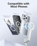 UBeesize Magnetic Tripod for iPhone with Remote, 64’’ Extendable, Tripod(White) - Like New