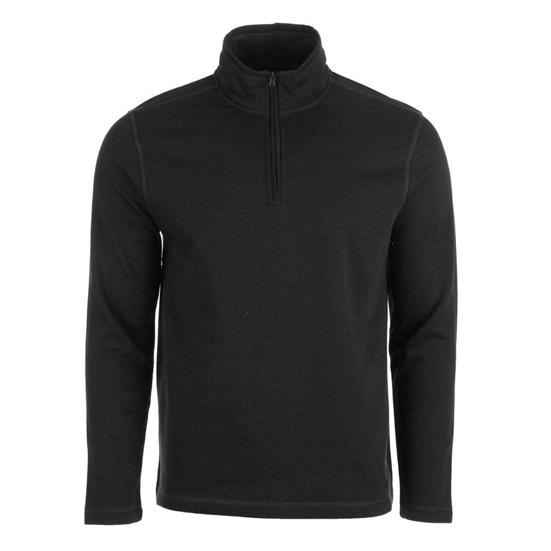 EDDIE BAUER MEN'S 1/4 ZIP - BLACK - SIZE: L - Brand New