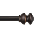 KENNEY 5/8" DIAMETER KENDALL STANDARD DECORATIVE ADJUSTABLE CURTAIN ROD - BLK - Brand New