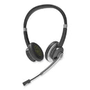 INNOVERA IVR70003 BINAURAL OVER THE HEAD BLUETOOTH HEADSET - BLACK SILVER - Like New