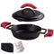 Cuisinel Cast Iron Skillet with Cast Iron Lid, 8" Dual Handle Frying Pan - Black Like New