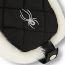 SPYDER WOMEN'S QUILTED INSULATED NYLON TRAPPER HAT - BLACK - SIZE WOMEN'S OSFM - Brand New