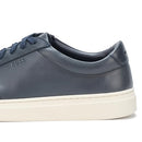 50553142 BOSS MEN'S KIERAN SMOOTH LEATHER TENNIS SNEAKER DARK BLUE SIZE 10 - Like New