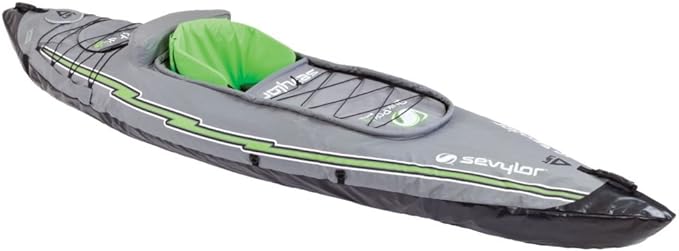 Sevylor QuickPak K5 Inflatable Kayak Pump/Paddle Included 2000014136 - Gray - Like New