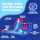 Sunny & Fun 2-in-1 Bounce & Blast Inflatable Water Slide Park & Bounce House - Like New