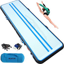 ALIFUN 3M Inflatable Gymnastics Mat 10cm Air Pump X0028ZVLTF - BLACK/BLUE - Like New