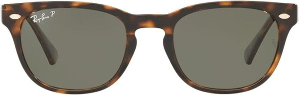 Ray-Ban RB4140 Wayfarer Sunglasses - Polarized Crystal Green / Light Havana Like New