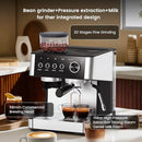 Joy Pebble 15 Bar Espresso Machine with Grinder & Milk Frother, All-in-One - Like New