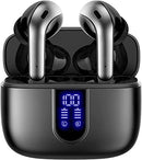 TAGRY Bluetooth Headphones True Wireless Earbuds 60H Playback LED Display Power - Like New