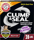 Arm Hammer Clump Seal Litter Multi-Cat Complete Odor Sealing Clay 28lb - Brand New