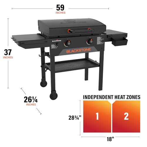 BLACKSTONE 2287 ORIGINAL OMNIVORE GRIDDLE WITH HOOD 28" - BLACK - Like New