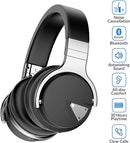 Silensys E7 Active Noise Cancelling Headphones Bluetooth Over Ear - Black New