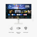 Samsung 27" M5 M50F FHD Smart Monitor Streaming TV LS27FM503ENXZA - WHITE - Like New
