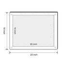 NIUBEE Clear Acrylic Wall Mount Floating Frameless Picture Frame Up to 16x20 - Like New