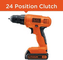 BLACK+DECKER 20V Max Cordless Drill Driver with 30 pcs Accessories LD120VA - Brand New