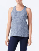 AMAZON ESSENTIALS WORKOUT RACERBACK TANK WOMEN XS AZ0003 - BLACK/NAVY HEATHER - Brand New