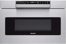 Sharp Microwave Drawer 30" W 1.2 cu. ft. Built-In Drawer SMD3070ASY - Silver Like New