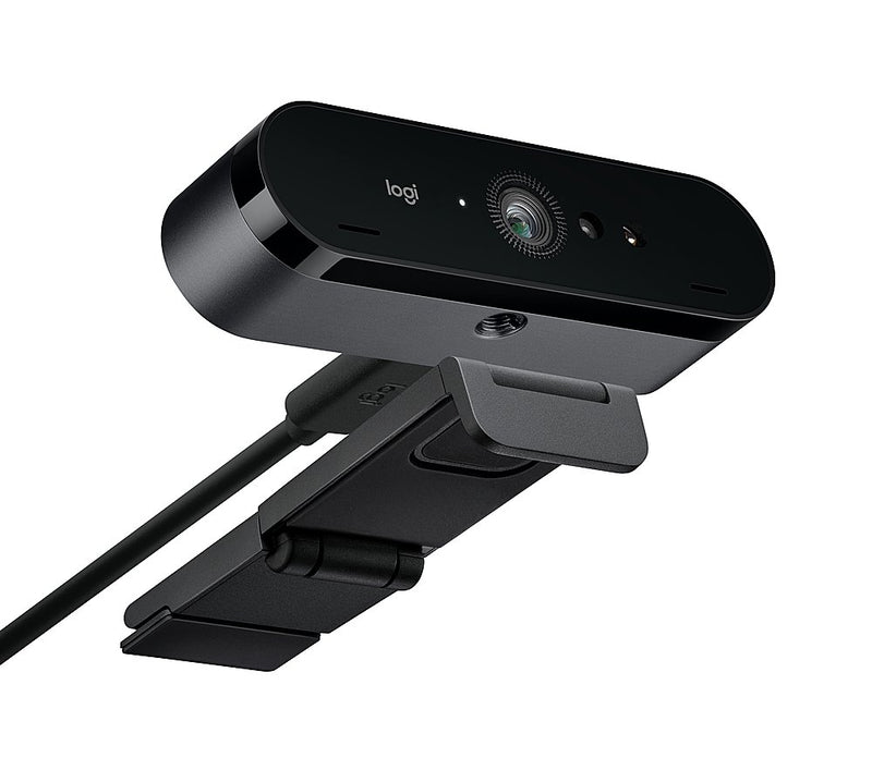 Logitech Brio 4K Webcam, Ultra 4K HD Video Calling, 960-001105 - Black - Like New